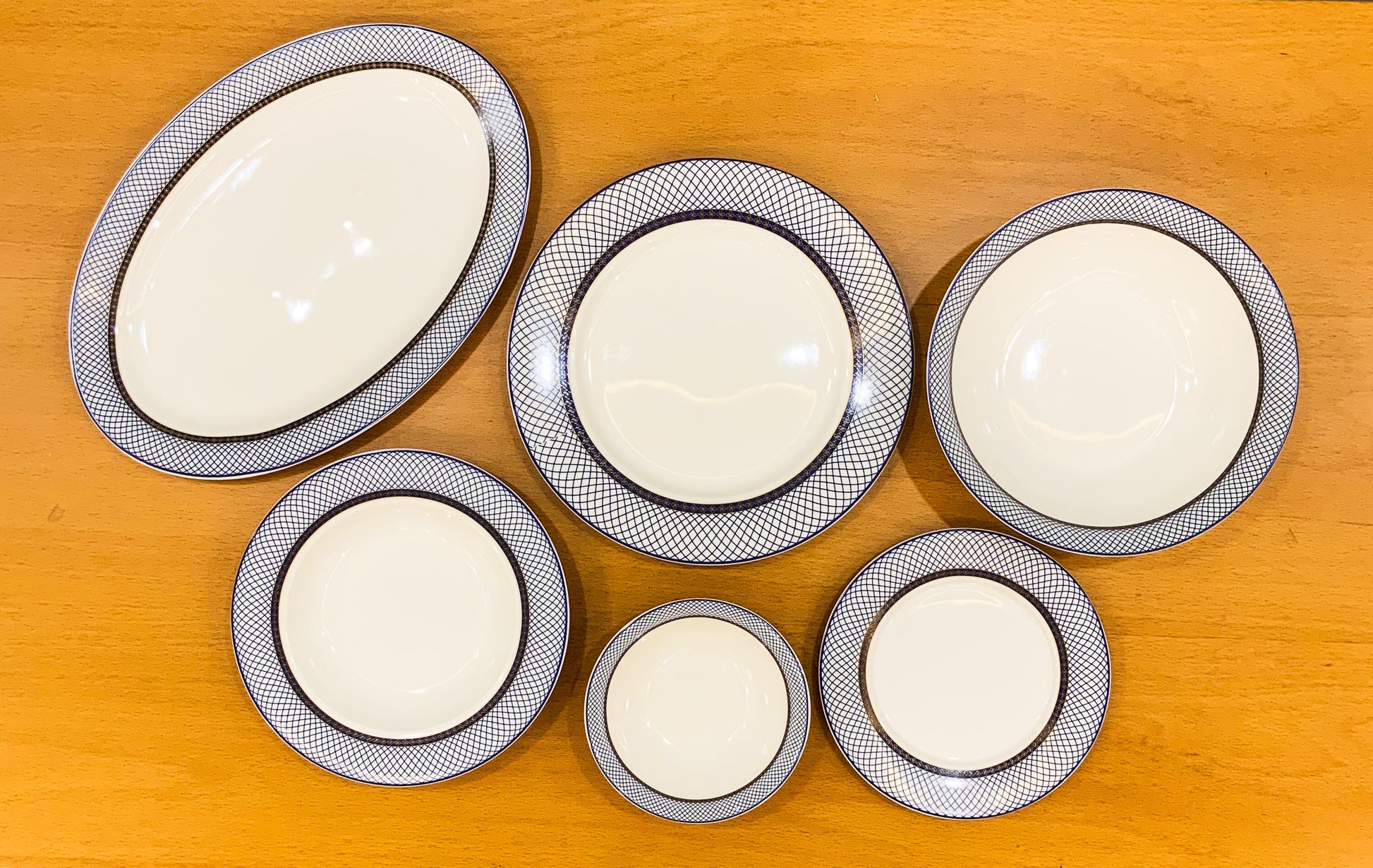 Bone China Modern Plate set 26 pcs