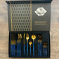 Golden Polished Cutlery Set 24 pcs